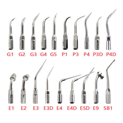 Stainless Steel Ultrasonic Endo Tips Dalam Endodontik Warna Perak Tahan Lama