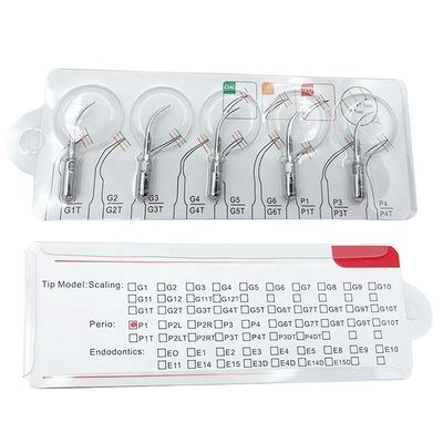 Stainless Steel Ultrasonic Endo Tips Dalam Endodontik Warna Perak Tahan Lama
