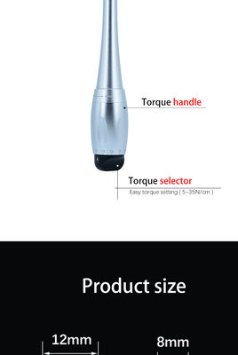 Silver Durable Universal Torque Wrench Implan Gigi Serbaguna