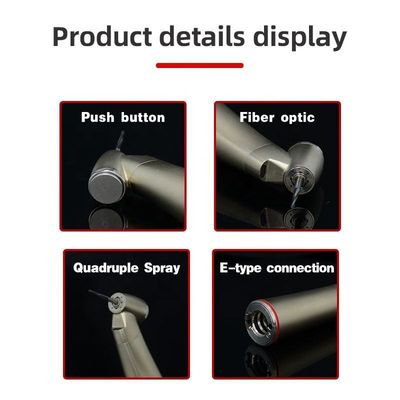 Red Ring Surgical Dental Handpiece Unit Serat Optik Praktis