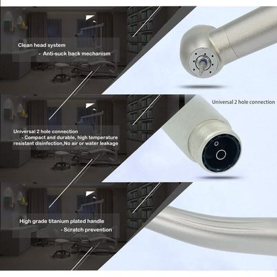 Kit Handpiece Gigi Akademik Siswa 2 Lubang 4 Lubang Sudut Kontra Kecepatan Rendah