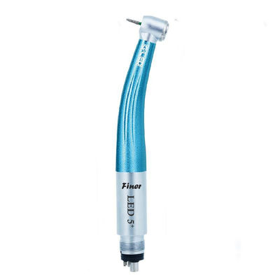 2 Lubang 4 Lubang Handpiece Turbin Udara Berkecepatan Tinggi Bahan Logam Dengan 5 LED