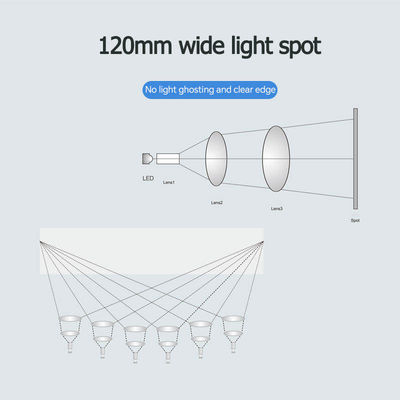 3500-5500K LED Kursi Gigi Cahaya Dapat Dilepas Tanpa Bayangan 8 Umbi
