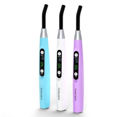 Portable DC 5V 1A Dental Curing Light Multicolor Panjang Gelombang 385-515nm