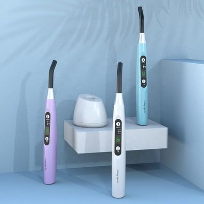 Portable DC 5V 1A Dental Curing Light Multicolor Panjang Gelombang 385-515nm