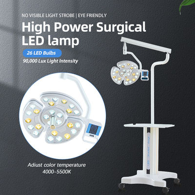 Operasi Implan Tipe Lantai Berdiri Lampu LED Bedah Suhu Warna 4000-5500K