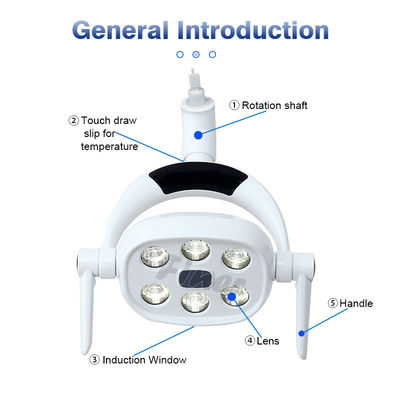 Lampu Kursi Gigi Listrik 25000Lx 5500K Dengan Kecerahan Penerangan Profesional