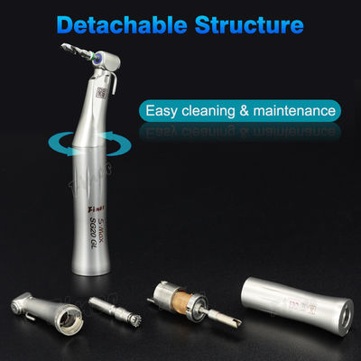 2000rpm Dental Implant Handpiece 20/1 Contra Angle Built In Generator LED Light