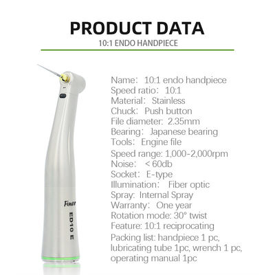E-Type Internal Spray Dental Handpiece Unit Lampu Serat Optik
