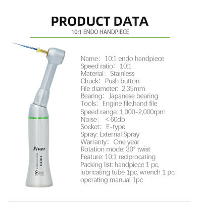 Push Button Dental Handpiece Unit Kisaran Kecepatan Soket Jenis 000-2 E