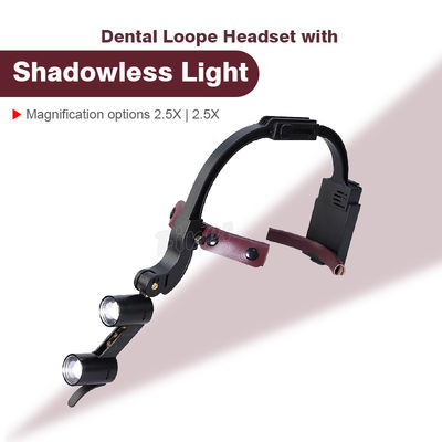 Headband Adjustable Dental Led Headlight Teropong Loupes 2.5x 3.5x