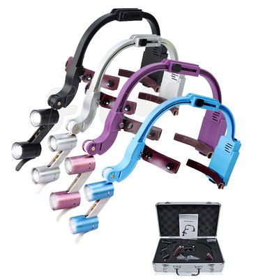 Headband Adjustable Dental Led Headlight Teropong Loupes 2.5x 3.5x