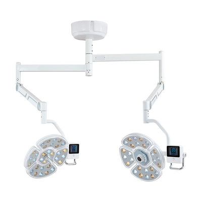 Saklar Sensor Langit-Langit Gigi Lampu Led Lampu Operasi Tanpa Bayangan Dengan Kepala Ganda