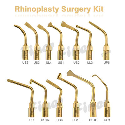 Stainless Steel 29KHz Rhinoplasty Bedah Tip Persiapan Implantasi Gigi Tip Bedah Piezo Bone