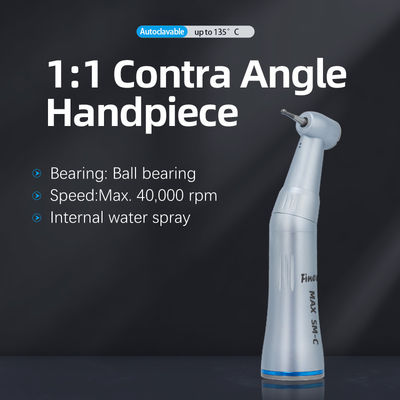 Turbin udara Kecepatan rendah Contra Angle Handpiece Gigi Dengan Semprotan Air Internal