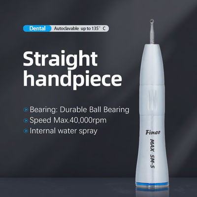 Air Turbine Dental Handpiece lurus Kecepatan rendah Dengan Pencet Tombol Handpiece