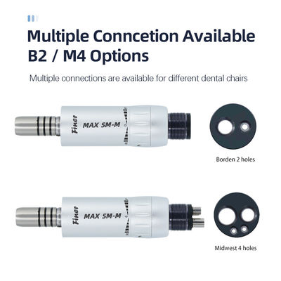 Turbin Udara 2/4 Lubang Air Motor Dental Handpiece Unit Dengan Semprot Internal