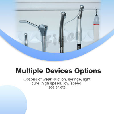 540W Foot Switch Unit Gigi Dengan Kompresor Udara Sedot Tiga Cara Jarum Suntik Handpiece Scaler