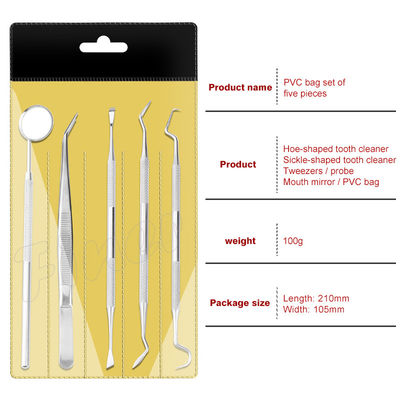 6pcs Alat Gigi Ortodontik Gigi Pembersihan Perawatan Mulut Alat Gigi Kit