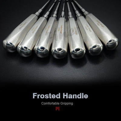 Instrumen bedah gigi baja tahan karat 7 Picece Molar Extraction Dental Root Elevator
