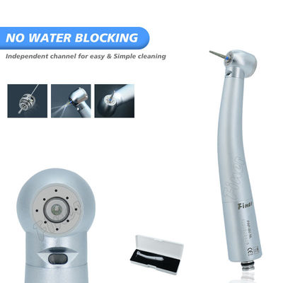 Tekan Tombol Turbin Gigi Handpiece Sumber Serat Optik Kecepatan Tinggi 350000rpm