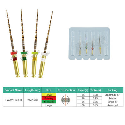 Dental Endodontics Protaper File Satu Emas Unik Double Edge Reverse Cutting