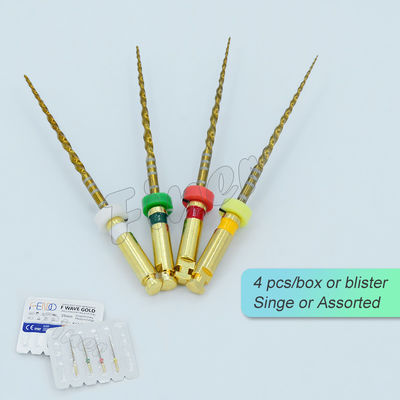 Dental Endodontics Protaper File Satu Emas Unik Double Edge Reverse Cutting
