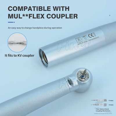 Turbine Quick Coupling Dental Handpiece Unit Serat optik Handpiece kecepatan tinggi
