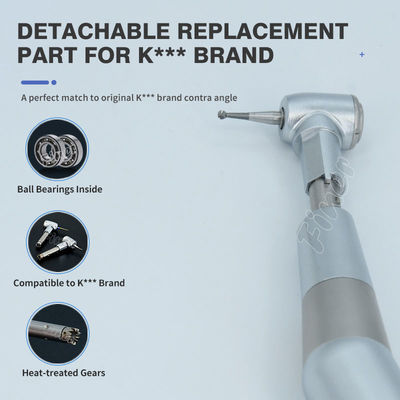 Bagian Kepala Aksesoris Gigi Untuk Handpiece Contra Angle Tekan Button Kepala Gigi