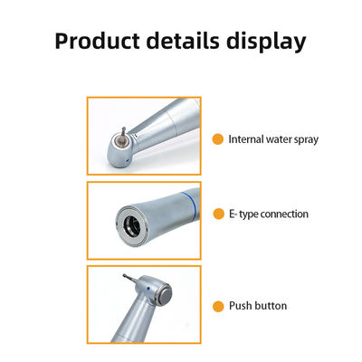 Low Speed Inner Spray Contra Angle Handpiece Tekan Button E - Jenis Handpiece
