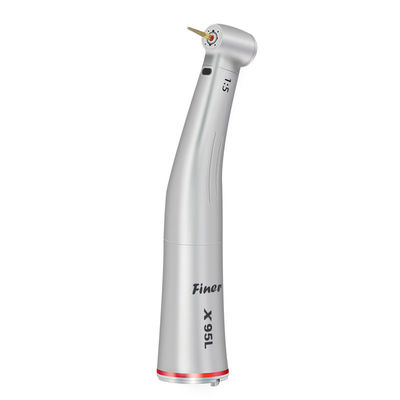 Red Ring 1/5 Meningkatkan Contra Angle Miromotor Handpiece Dengan Serat Optik