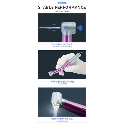 Handpiece Turbin Udara Berwarna Lima Led Light Handpiece Gigi Berkecepatan Tinggi