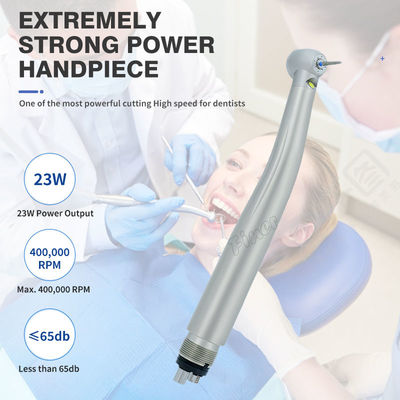 Peralatan Kedokteran Gigi Turbin Kecepatan Tinggi Handpiece Gigi Cepat Dengan Lampu Led Generator