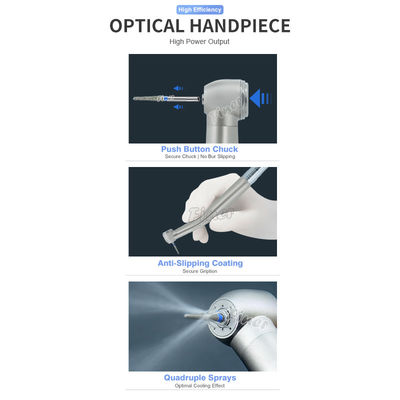 Handpiece Gigi Tekan Tombol Gigi Kecepatan Tinggi Handpiece Non-Fiber Optical Handpiece Gigi