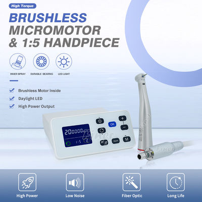 Electric Slow Speed Motor Dental Dengan 1:5 Meningkatkan Kecepatan Tinggi Handpiece Dental Micro Motor Unit