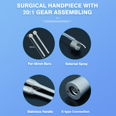 20 Degree Dental Straight Handpiece Unit Implan Gigi Bedah Handpiece