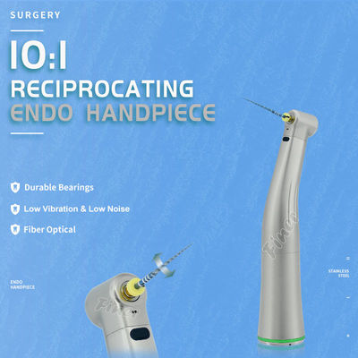 Serat Optik 10:1 Handpiece Gigi 10:1 Handpiece Gigi Kecepatan Rendah Endodontik Contra Angle